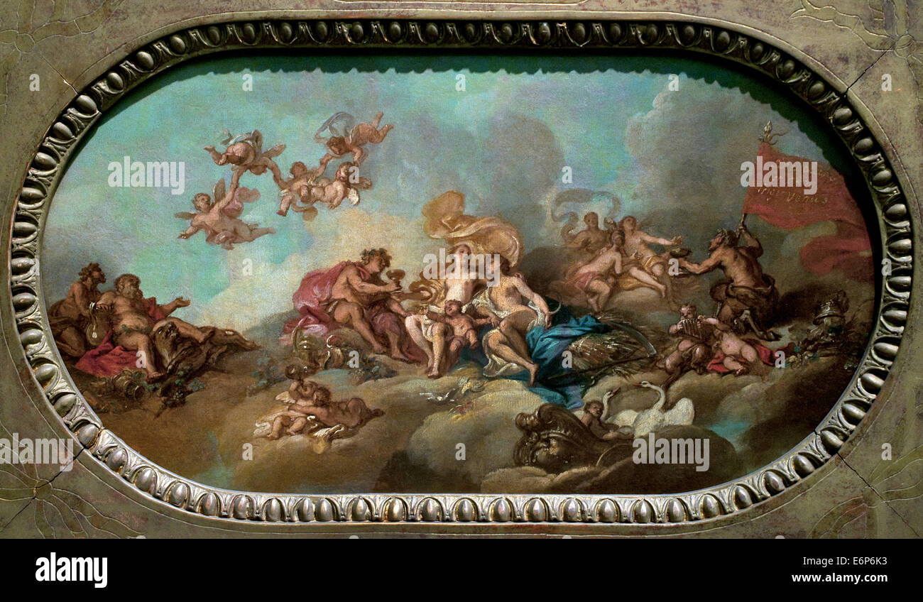 Bacchus et Vénus Ceres 1717 Louis de Silvestre 1675 - 1760 France Banque D'Images