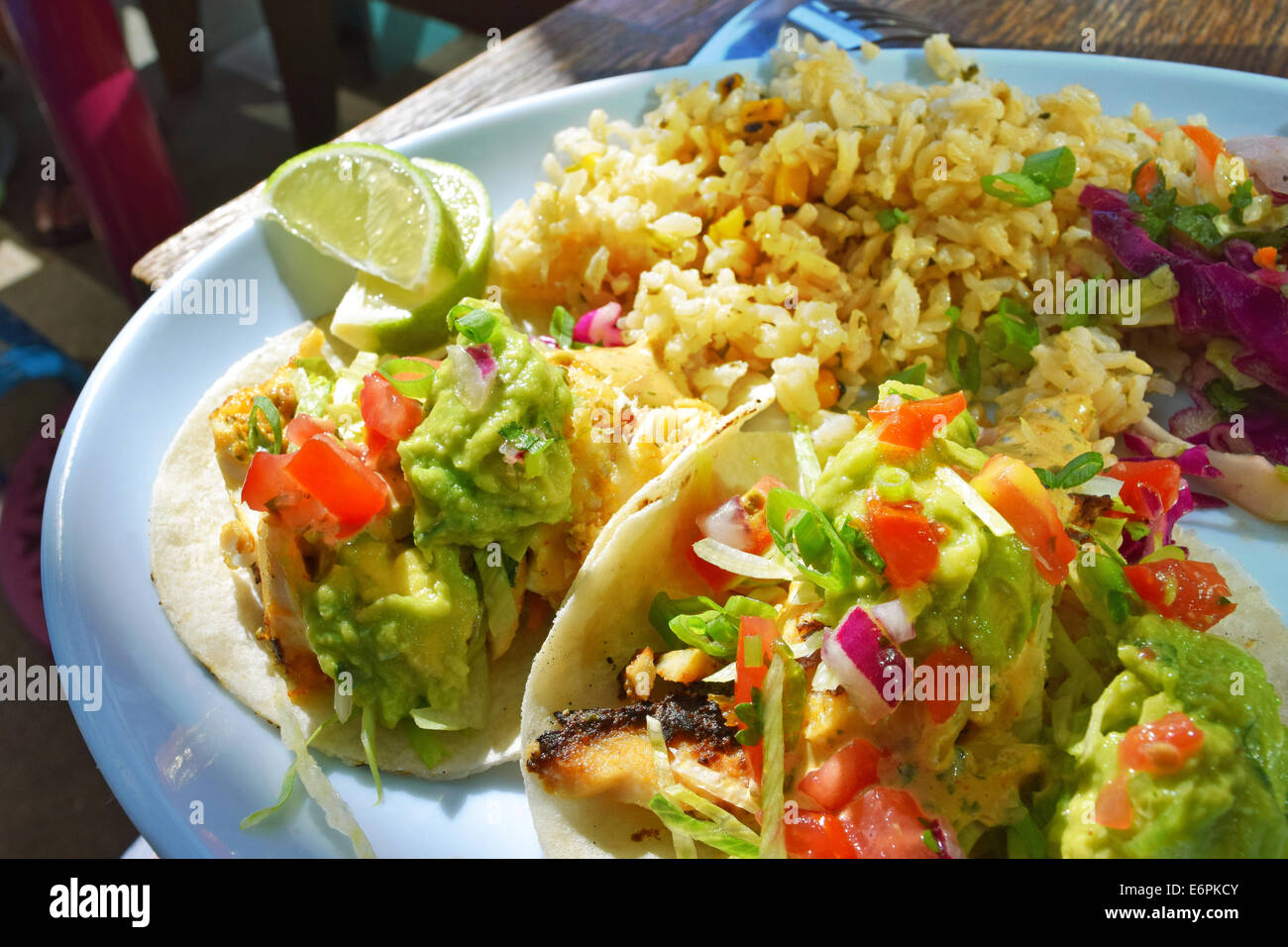 Tacos au poisson authentique Banque D'Images