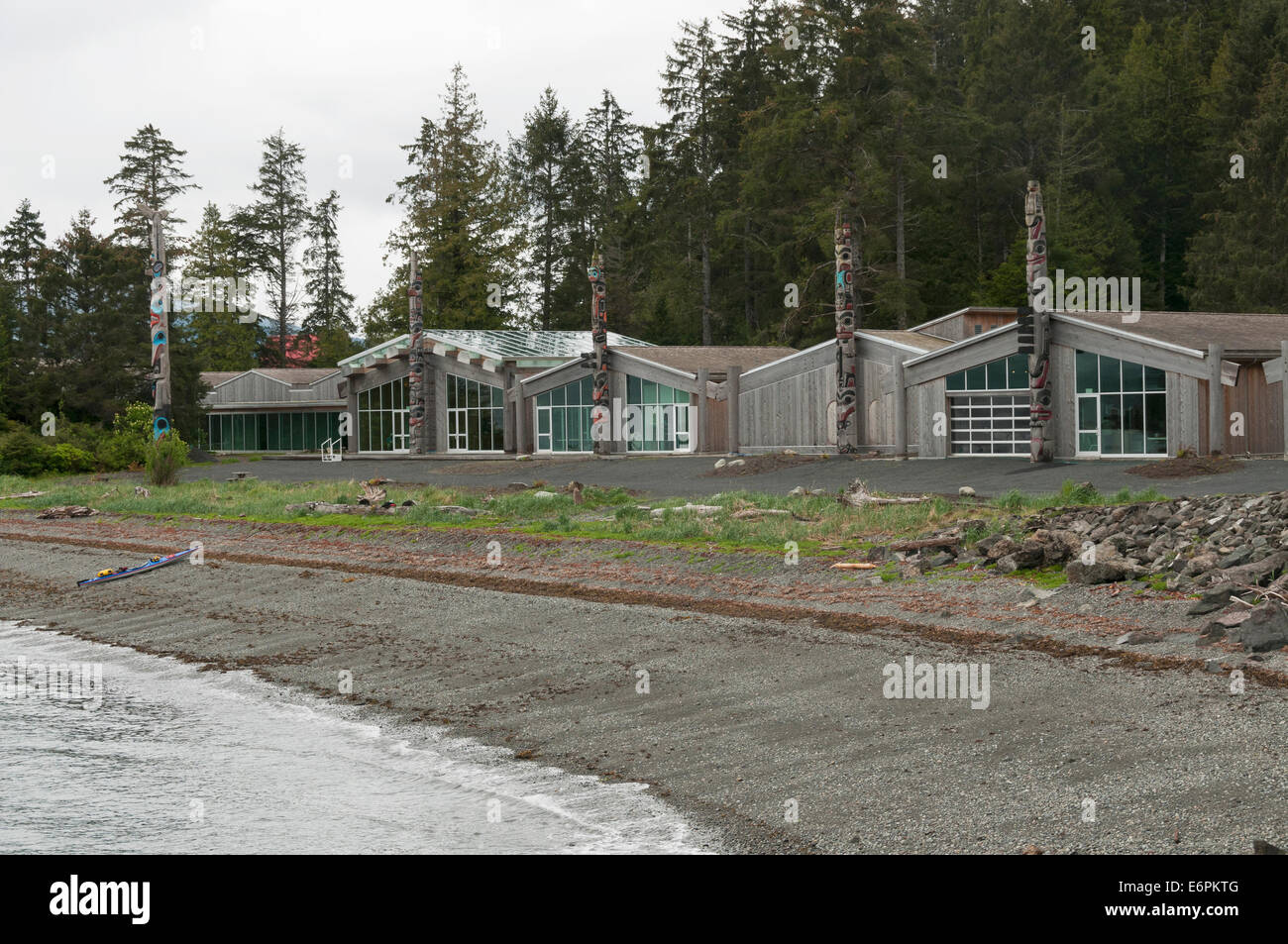 Elk203-4493 Canada, Colombie-Britannique, Haida Gwaii, Skidegate, Haida Heritage Centre Banque D'Images