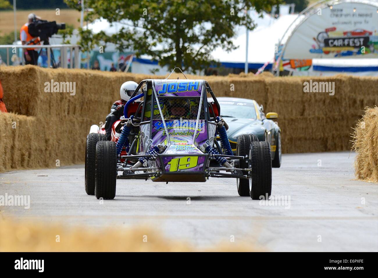 CarFest Sud en aide aux enfants dans le besoin à Laverstoke Park, New Hampshire. 24.08.2014 Banque D'Images