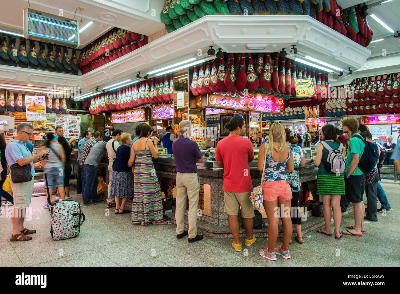 Museo del Jamon, Madrid, Comunidad de Madrid, Espagne Banque D'Images