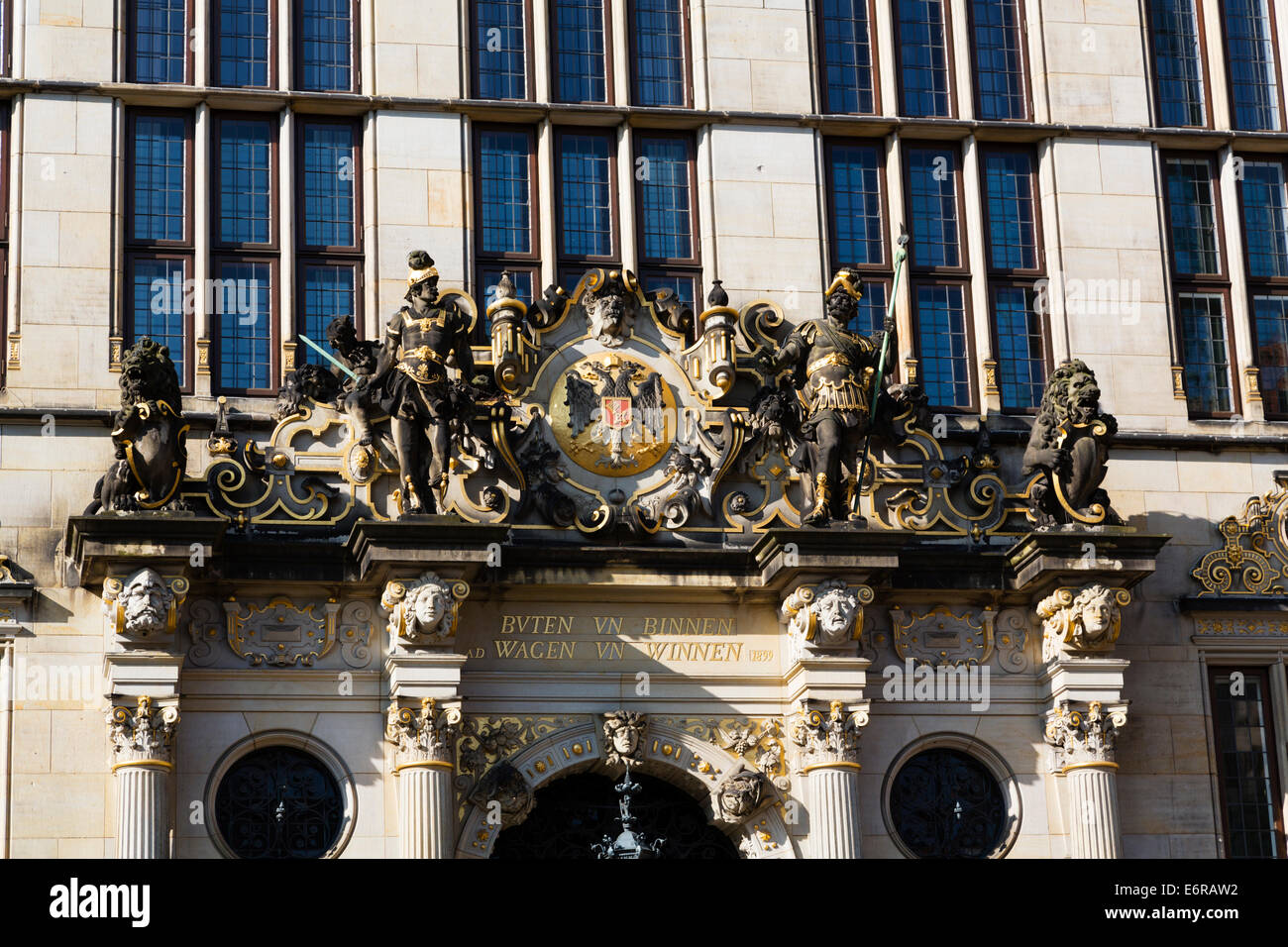 Markt Schuetting dans le bâtiment Alt Stadt, Brême, Allemagne Banque D'Images