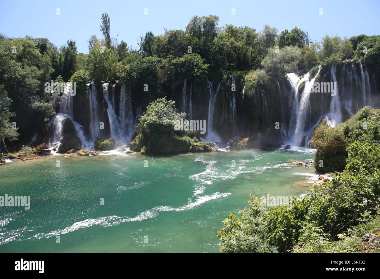 Cascades de Kravice sur la rivière Trebižat en Bosnie et Herzégovine Banque D'Images