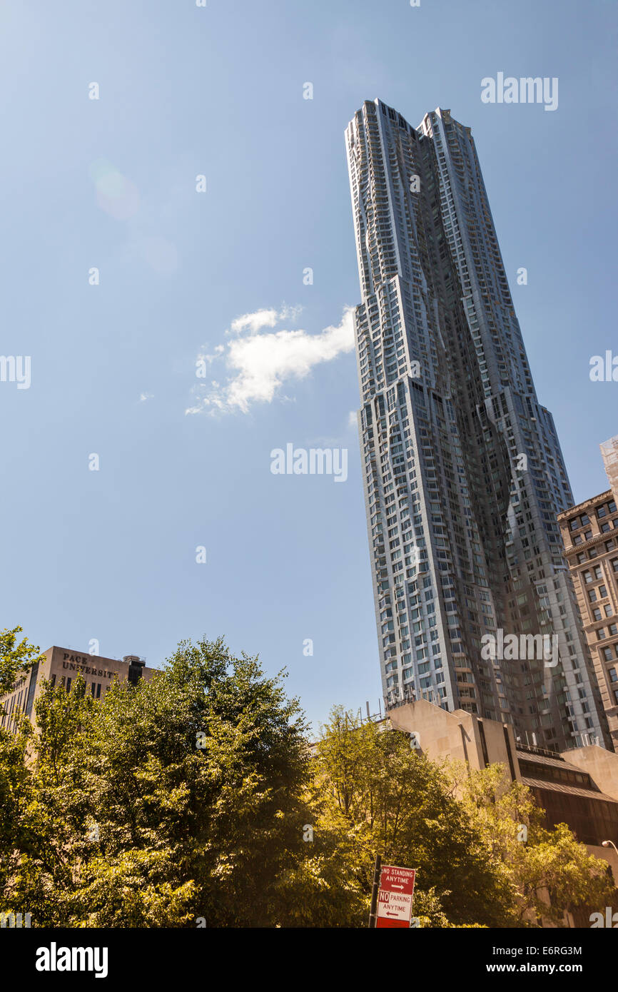 Beekman Tower, 8 rue de l'épinette, et Pace University, Manhattan, New York City, New York, USA Banque D'Images