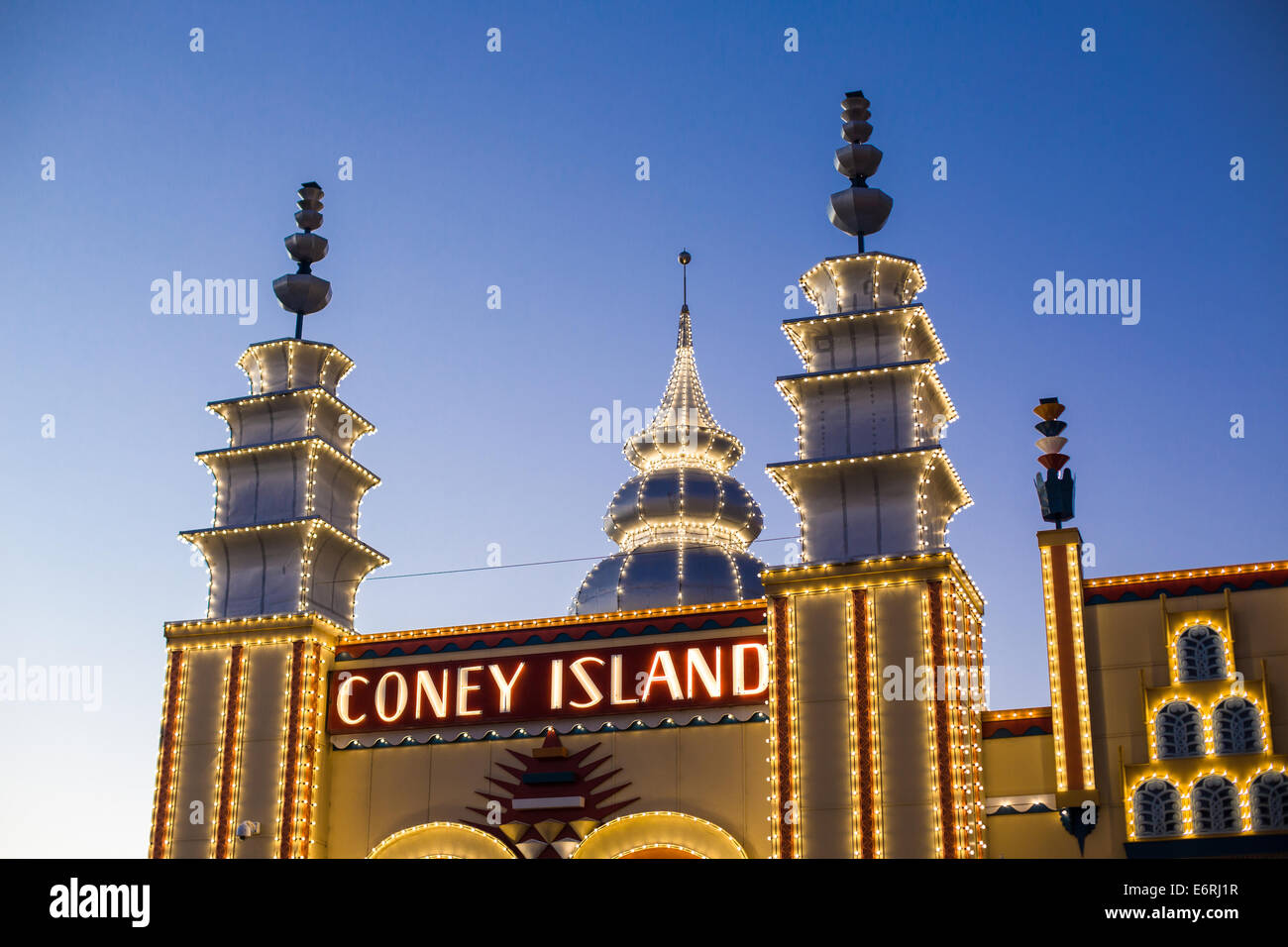 "Coney Island" à Luna Park à Sydney Banque D'Images