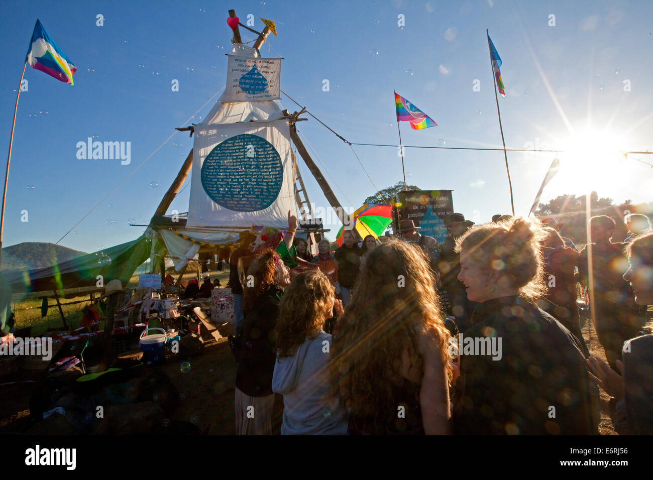 La protestation politique Banque D'Images