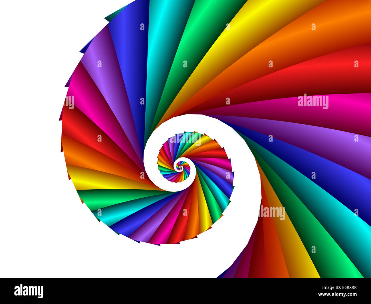 Belle Spirale Arc-en-ciel psychédélique Banque D'Images