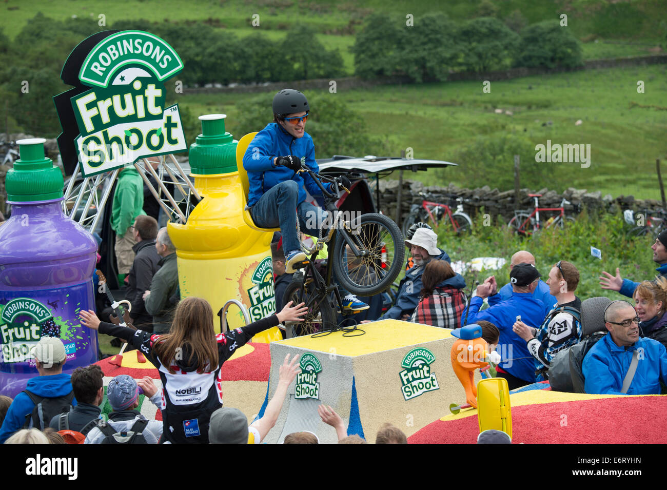 2014 Tour de France dans le Yorkshire sur le col des papillons Banque D'Images 2014 Tour de France dans le Yorkshire sur le col des papillons Banque D'Images