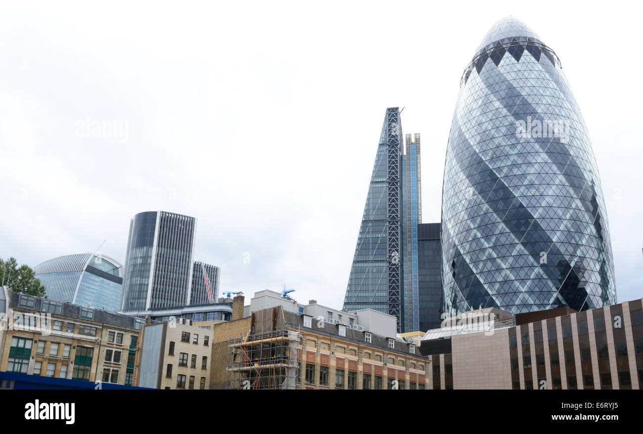 Skyline, ville de Londres, en Angleterre. Banque D'Images