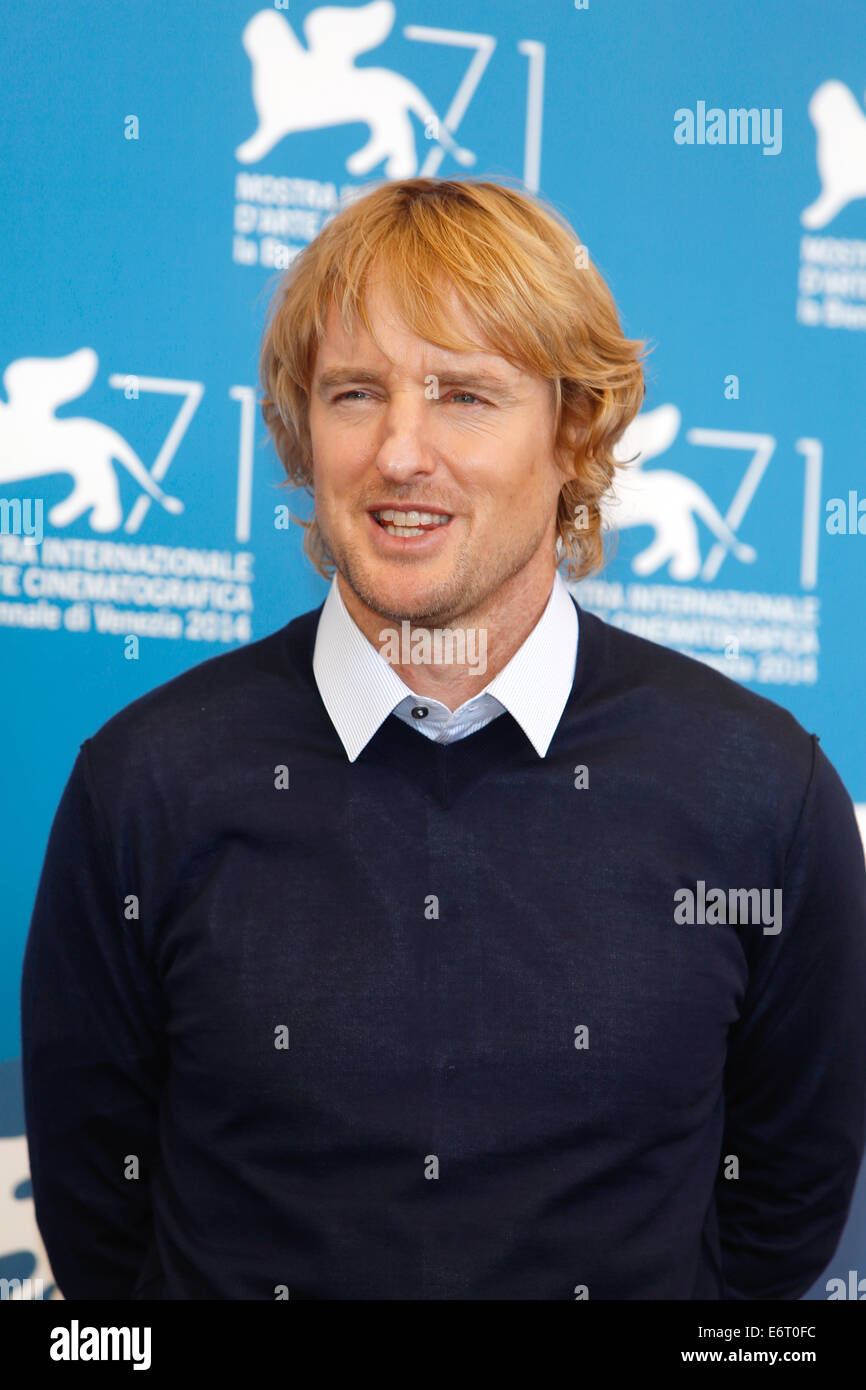 Venise, Italie. 29 août, 2014. L'acteur Owen Wilson pose à la photocall de "il est drôle de cette façon au cours de la 71e Festival du Film de Venise à Venise, Italie, 29 août 2014. Photo : Hubert Boesl - AUCUN FIL - SERVICE/dpa/Alamy Live News Banque D'Images