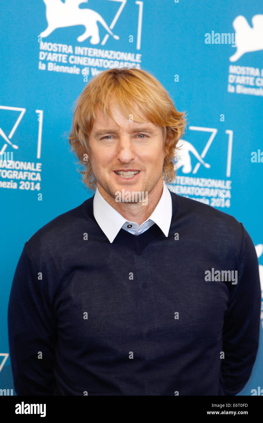 Venise, Italie. 29 août, 2014. L'acteur Owen Wilson pose à la photocall de "il est drôle de cette façon au cours de la 71e Festival du Film de Venise à Venise, Italie, 29 août 2014. Photo : Hubert Boesl - AUCUN FIL - SERVICE/dpa/Alamy Live News Banque D'Images