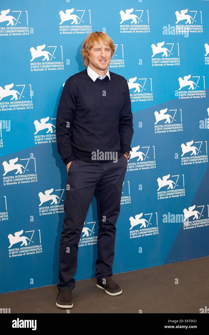 Venise, Italie. 29 août, 2014. L'acteur Owen Wilson pose à la photocall de "il est drôle de cette façon au cours de la 71e Festival du Film de Venise à Venise, Italie, 29 août 2014. Photo : Hubert Boesl - AUCUN FIL - SERVICE/dpa/Alamy Live News Banque D'Images