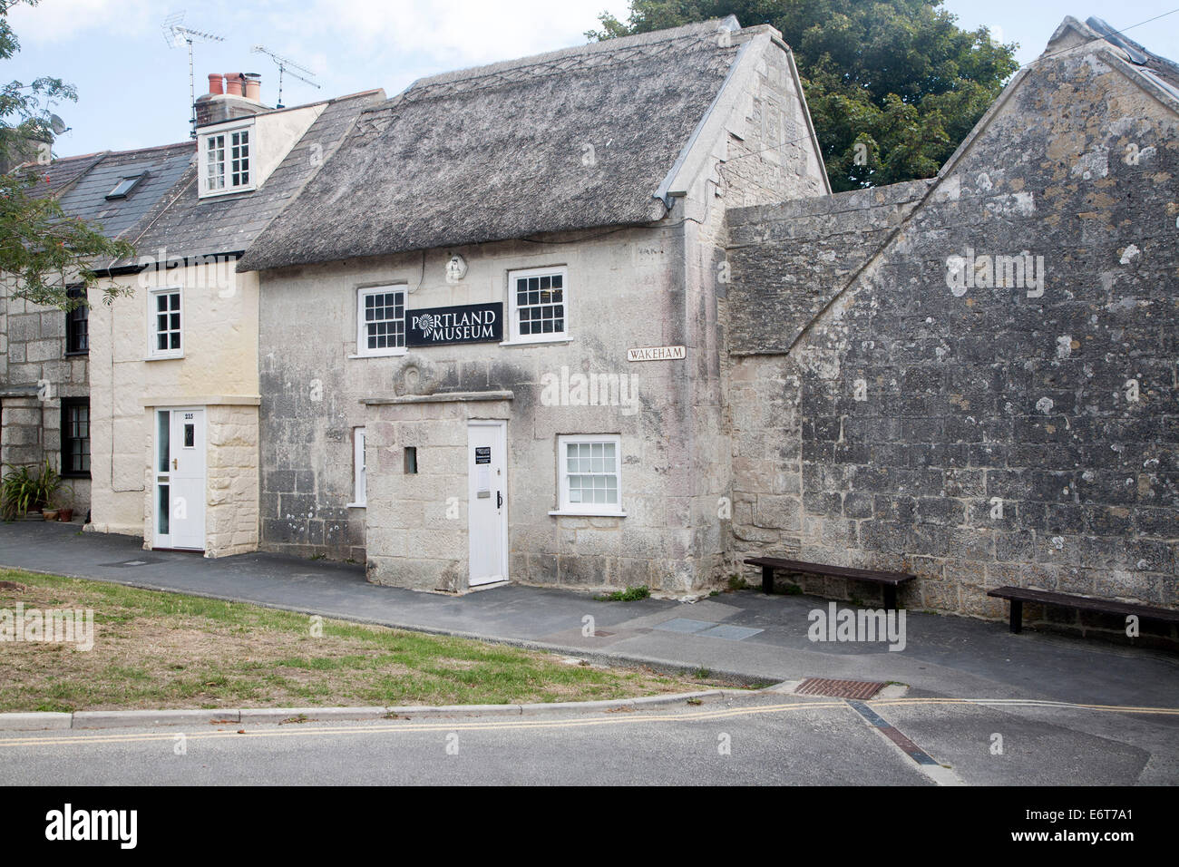 Bâtiment du musée, à l'Île de Portland, Dorset, Angleterre Banque D'Images