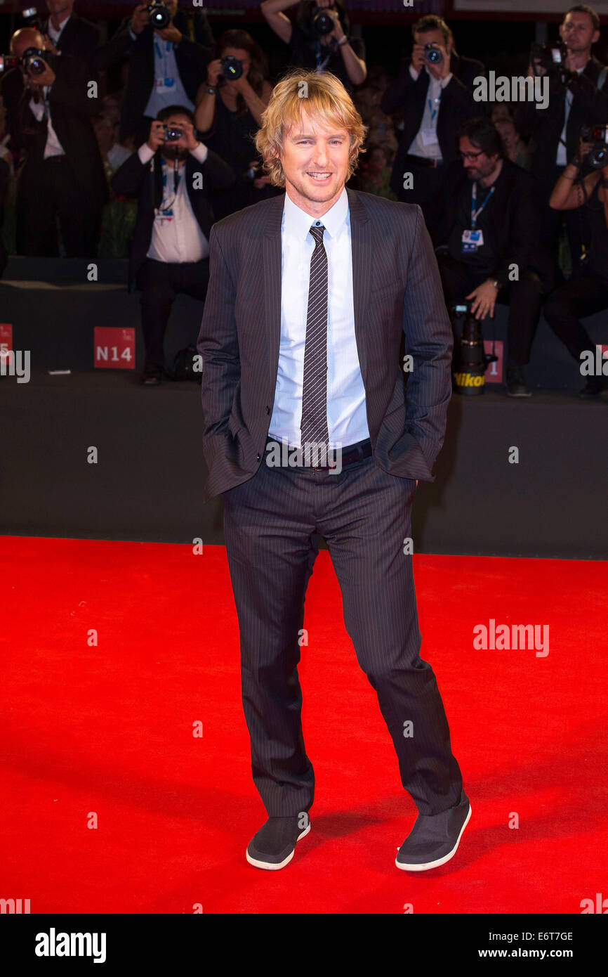 Owen Wilson qui fréquentent le "il est drôle de cette façon' première mondiale au 71ème Festival International du Film de Venise le 29 août 2014. Banque D'Images