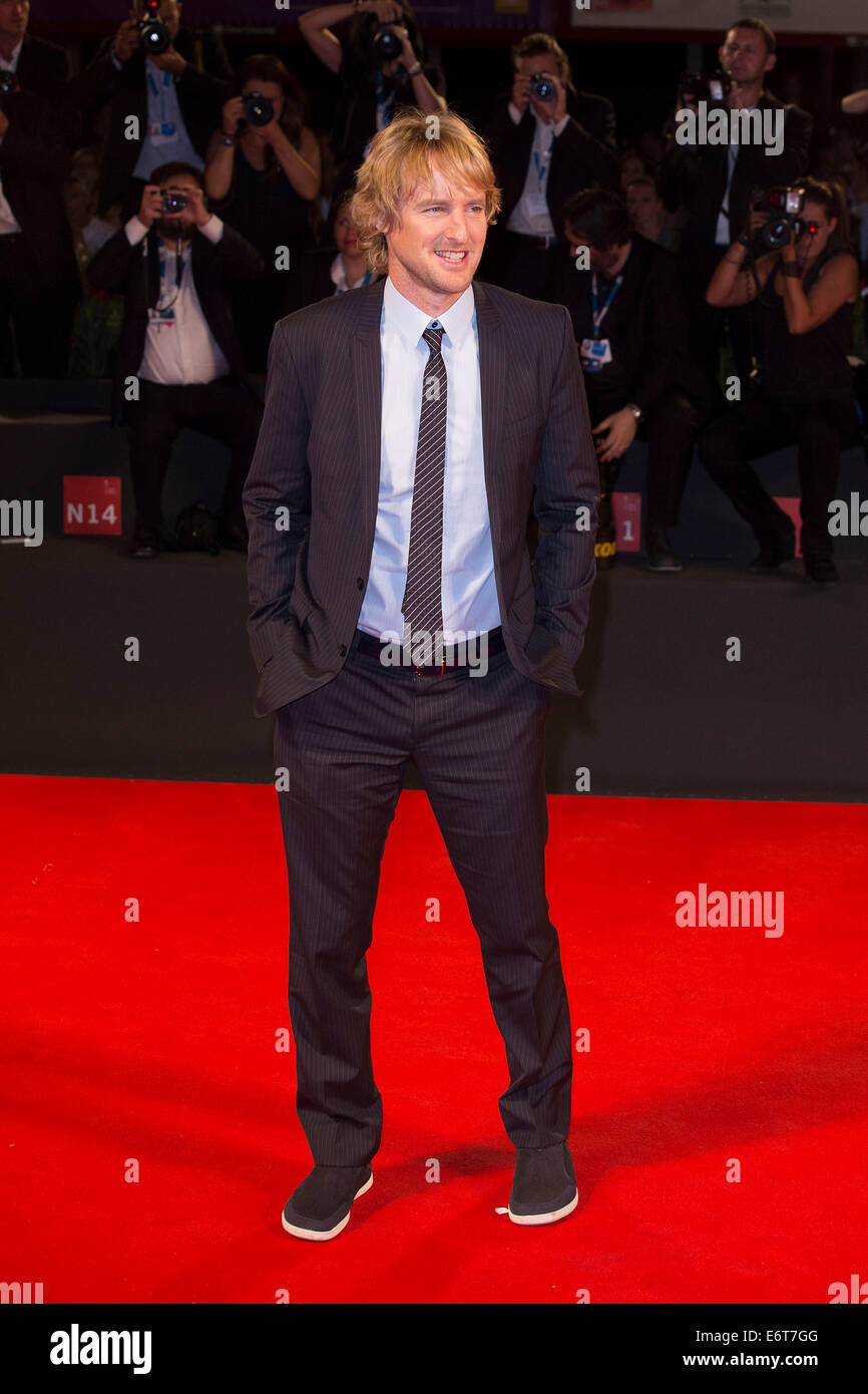 Owen Wilson qui fréquentent le "il est drôle de cette façon' première mondiale au 71ème Festival International du Film de Venise le 29 août 2014. Banque D'Images