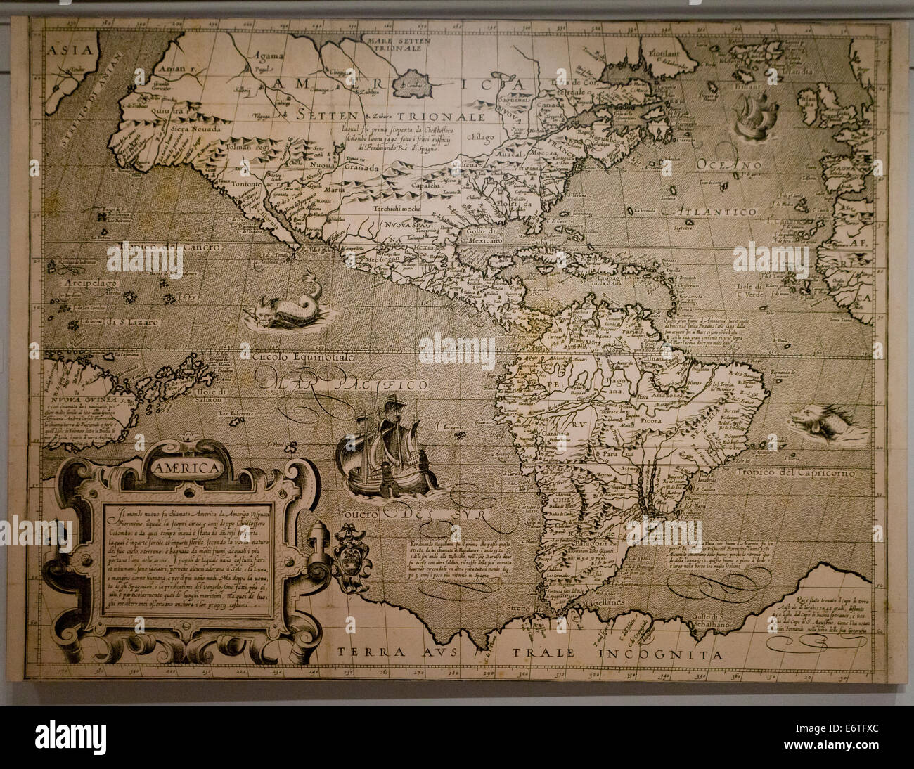 'America' par Arnoldo di Arnoldi, vers 1600 - Bibliothèque du Congrès, Washington, DC, USA Banque D'Images