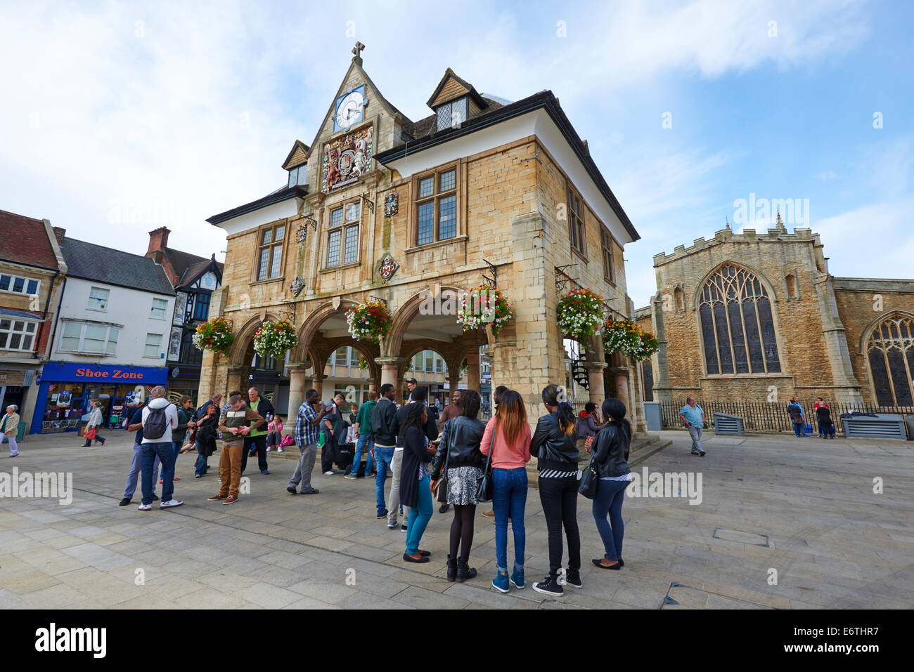 La Guildhall ou beurre Cross Cathedral Square Poole Dorset UK Banque D'Images