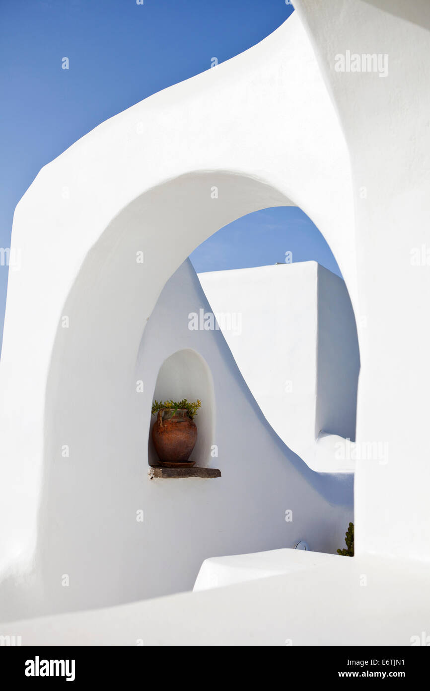 L'architecture de l'île grecque Banque D'Images