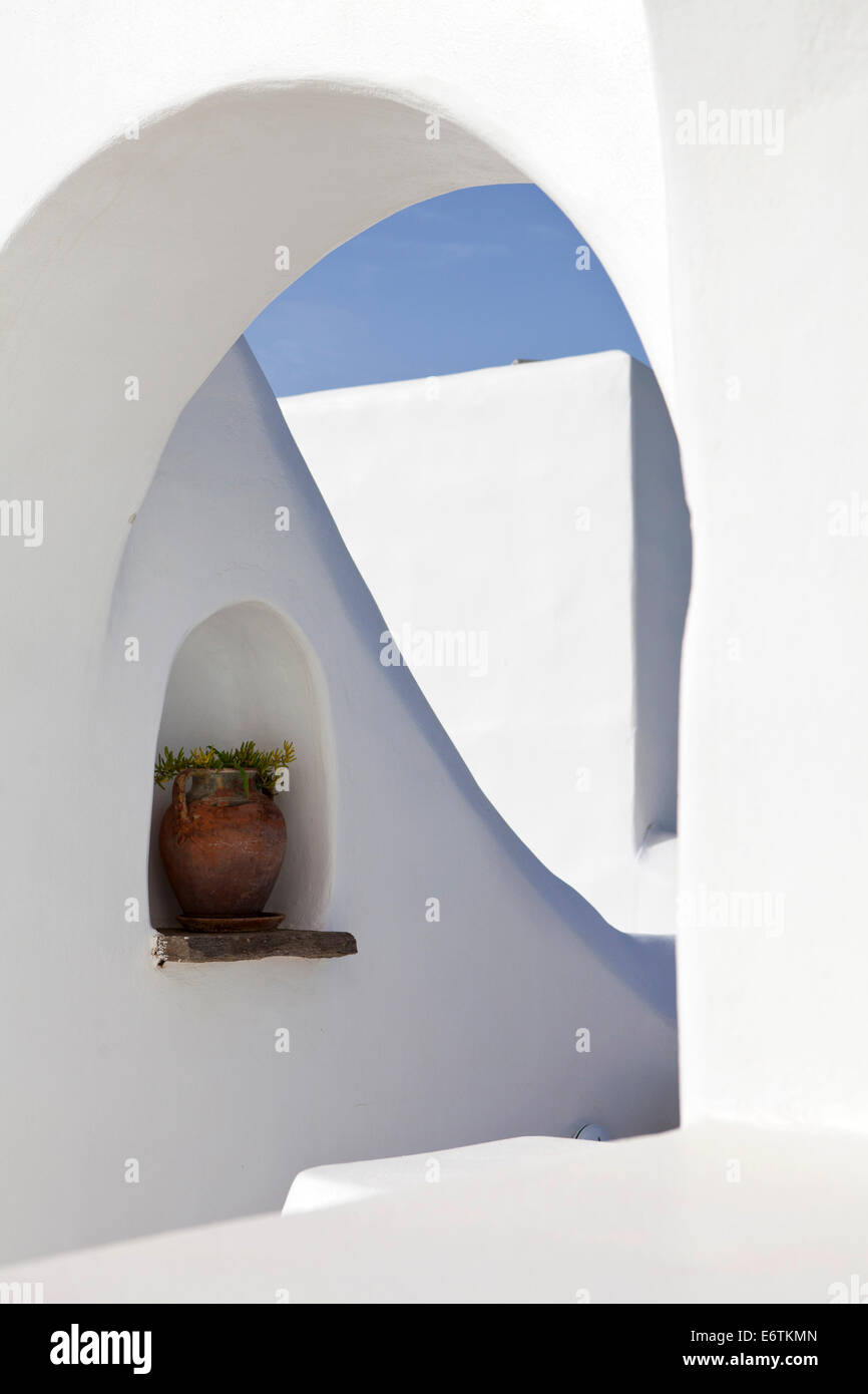 L'architecture de l'île grecque Banque D'Images