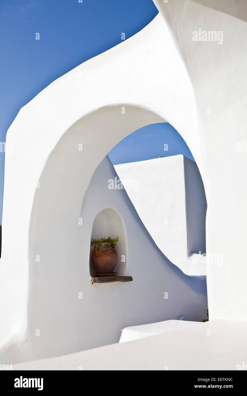 L'architecture de l'île grecque Banque D'Images