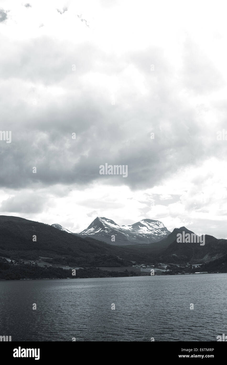 L'Islande en noir et blanc. photos monochromes Banque D'Images
