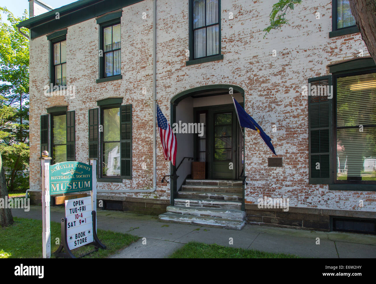 Schuyler County Historical Museum à Montour Falls dans la région des lacs Finger de New York Banque D'Images
