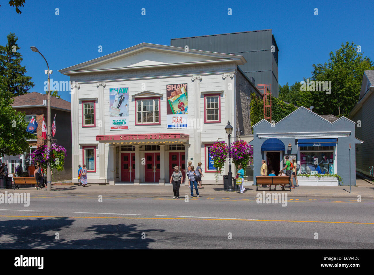 Village de Niagara on the Lake sur la rivière Niagara en Ontario Canada Banque D'Images