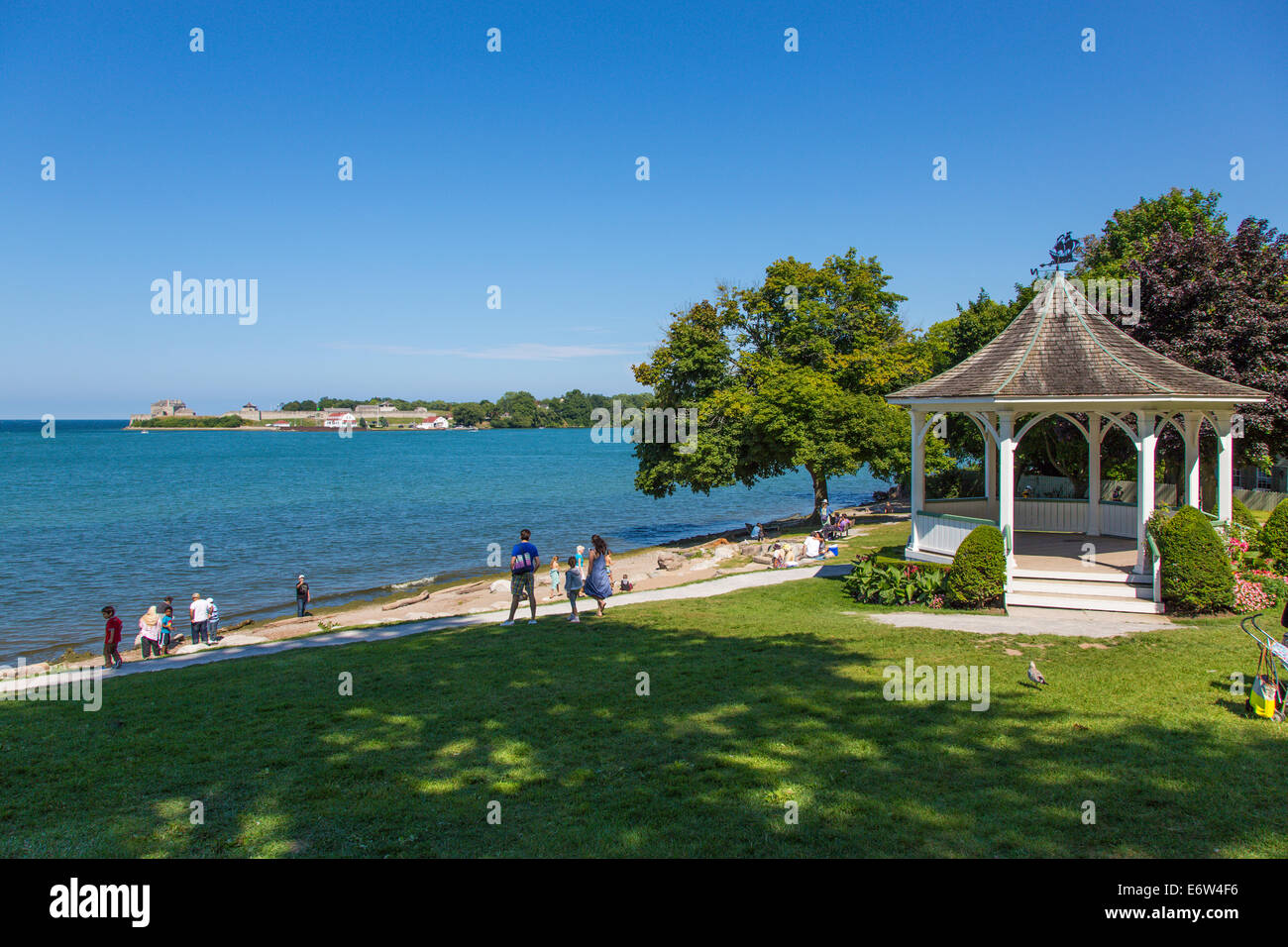 Royal Queens Park sur la rivière Niagara dans Village de Niagara on the Lake en Ontario Canada Banque D'Images