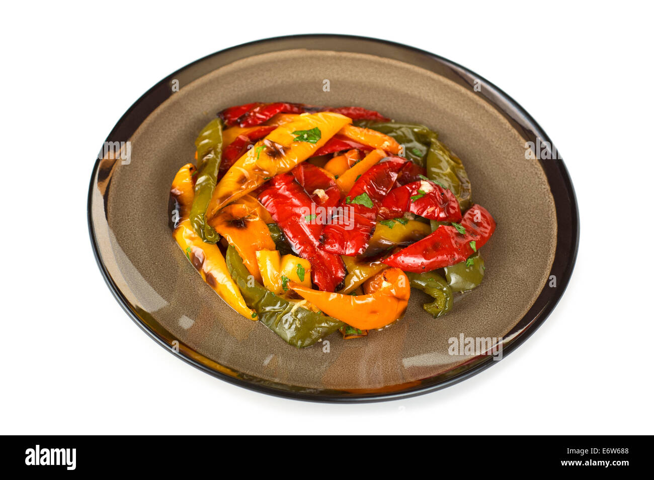 Poivrons rôtis Banque D'Images