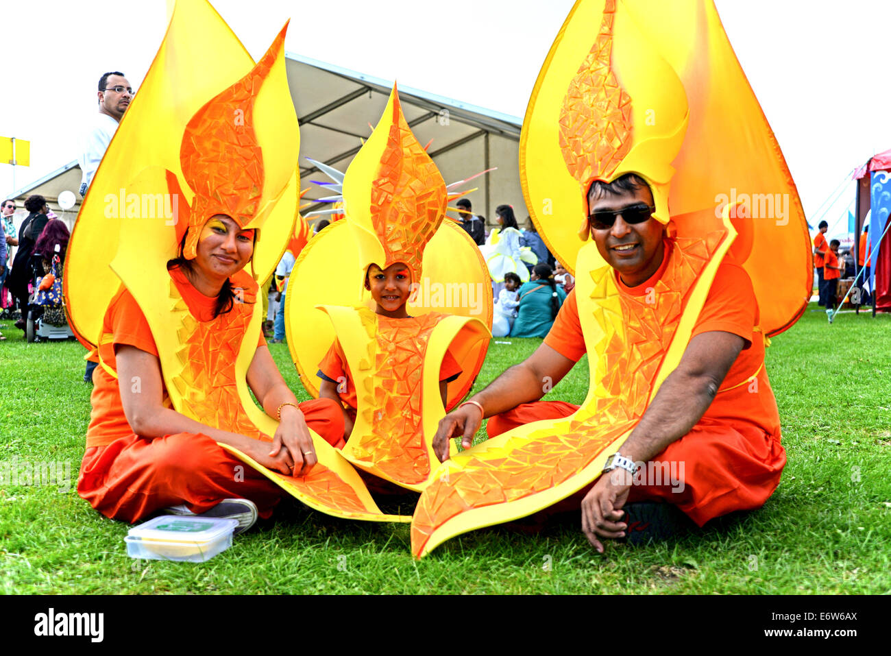 Londres, Angleterre, 31 août 2014 : défilé des enfants à la London Mela à Gunnersbury Park, Londres. Credit : Voir Li/Alamy Live News Banque D'Images