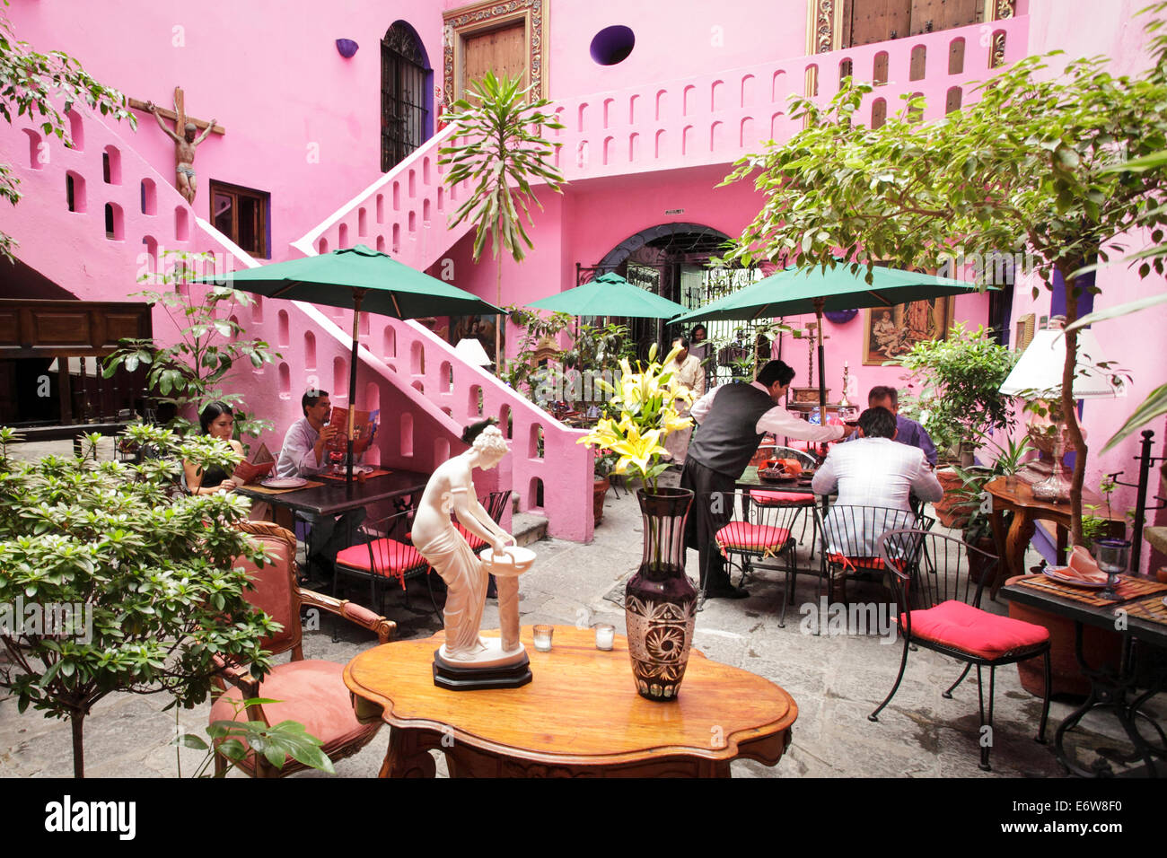 Le populaire restaurant Meson de la Sacristia à Puebla, Mexique Banque D'Images