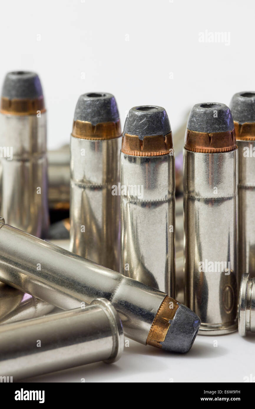 Winchester magnum 357 balles à pointe creuse (munitions) - USA Banque D'Images
