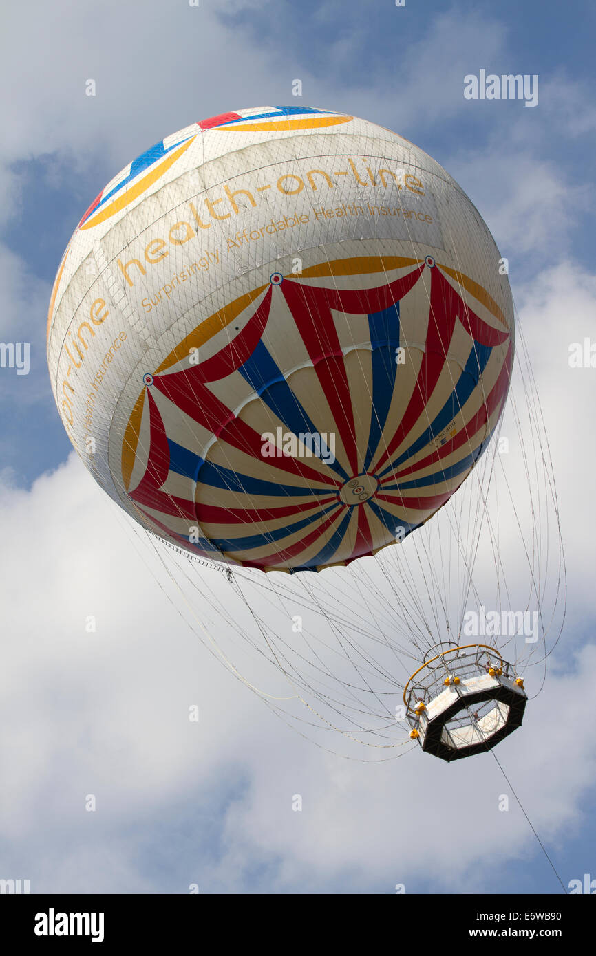 Le Bournemouth Eye Balloon. Banque D'Images