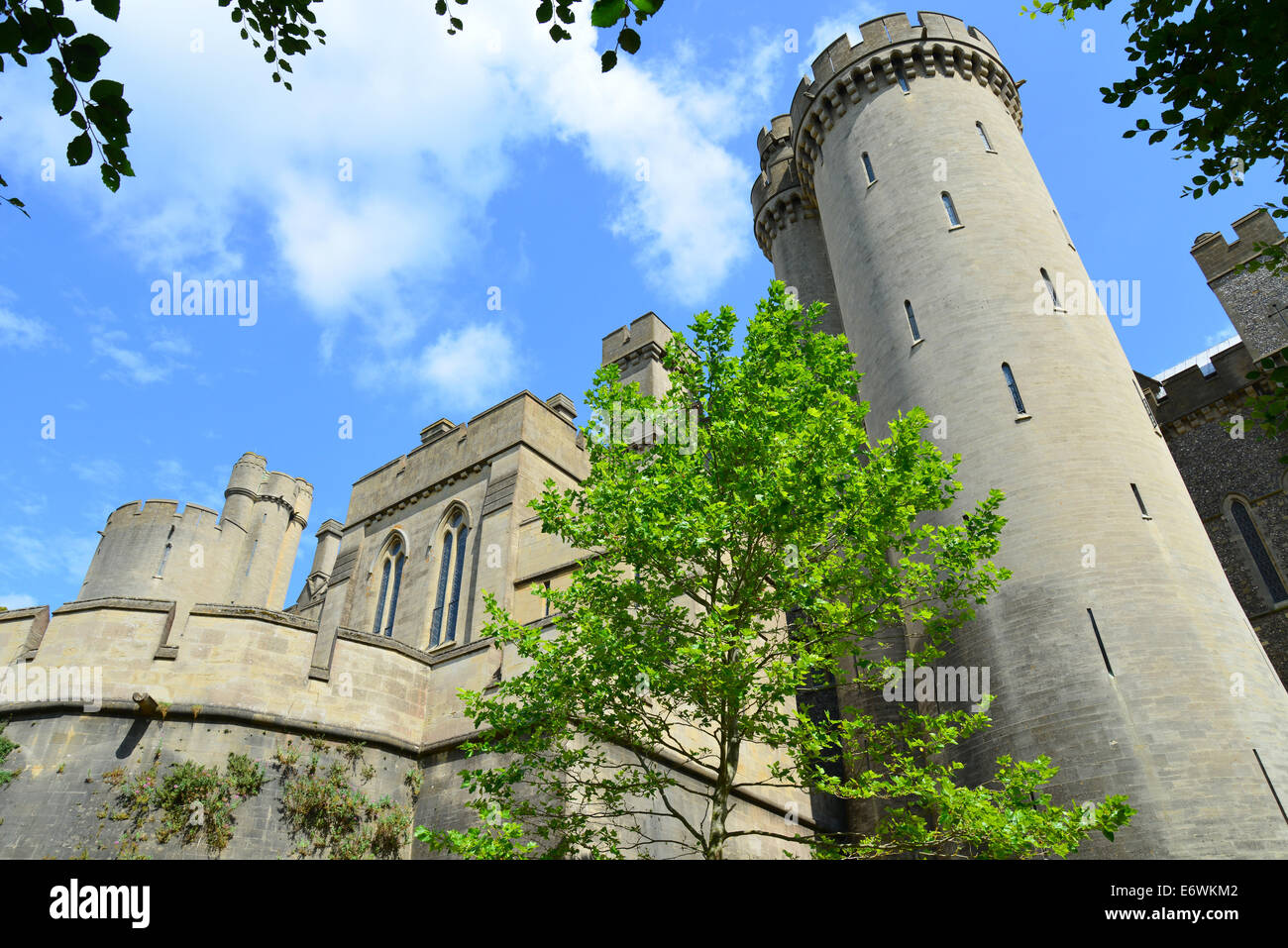 Château d'Arundel, Arundel, West Sussex, Angleterre, Royaume-Uni Banque D'Images