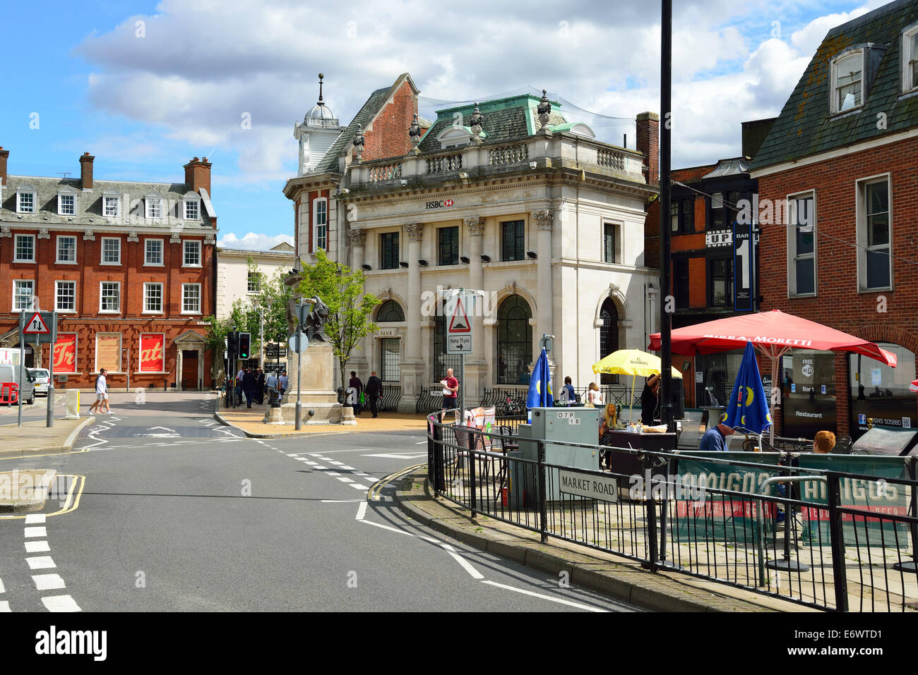 Place de Tindal, Chelmsford, Essex, Angleterre, Royaume-Uni Banque D'Images