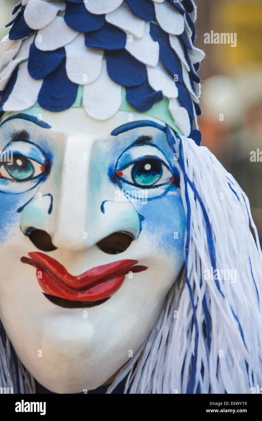 Masque de carnaval, Carnaval de Bâle, le canton de Bâle, Suisse Banque D'Images