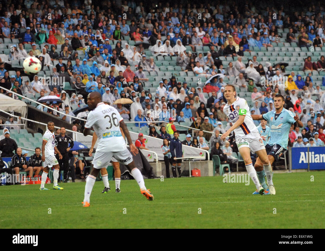 A-League : Sydney Perth Glory FC vs (2-1) Avec : Terry Antonis Où : Sydney, Australie Quand : 15 Mars 2014 Banque D'Images