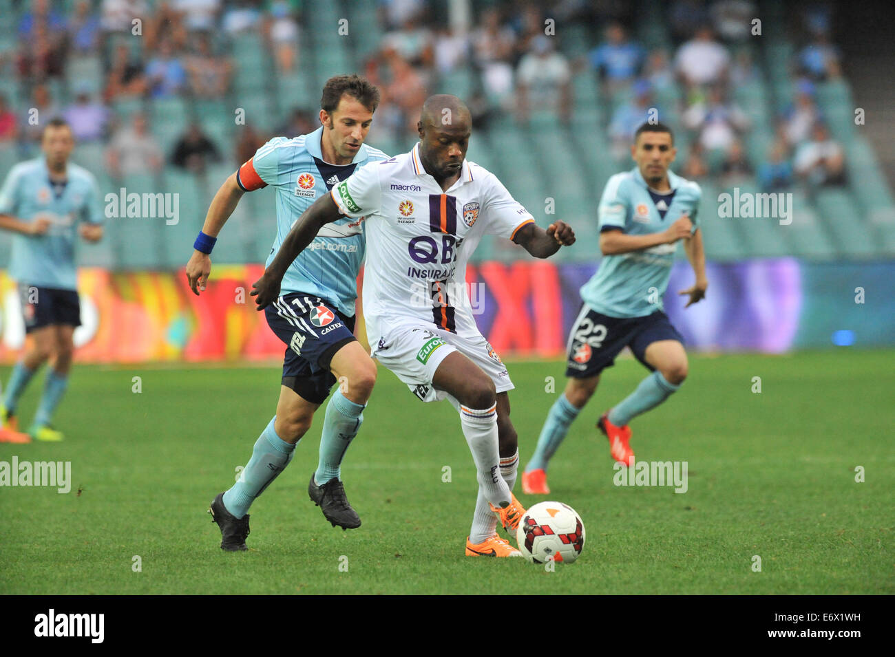 A-League : Sydney Perth Glory FC vs (2-1) Avec : William Gallas, Alessandro Del Piero Où : Sydney, Australie Quand : 15 Mars 2014 Banque D'Images