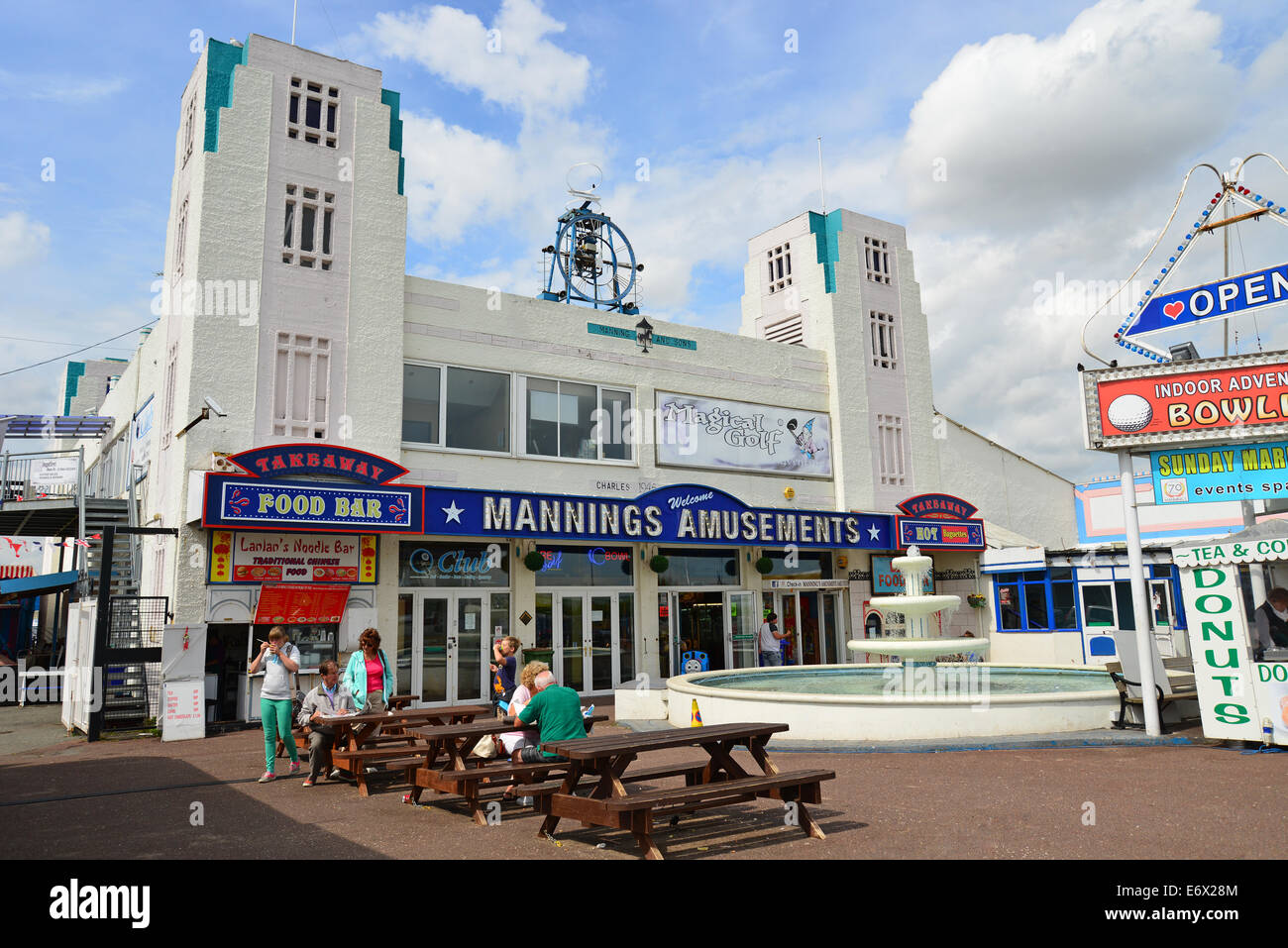 Mannings Amusement Park, Sea Road, Felixstowe, Suffolk, Angleterre, Royaume-Uni Banque D'Images