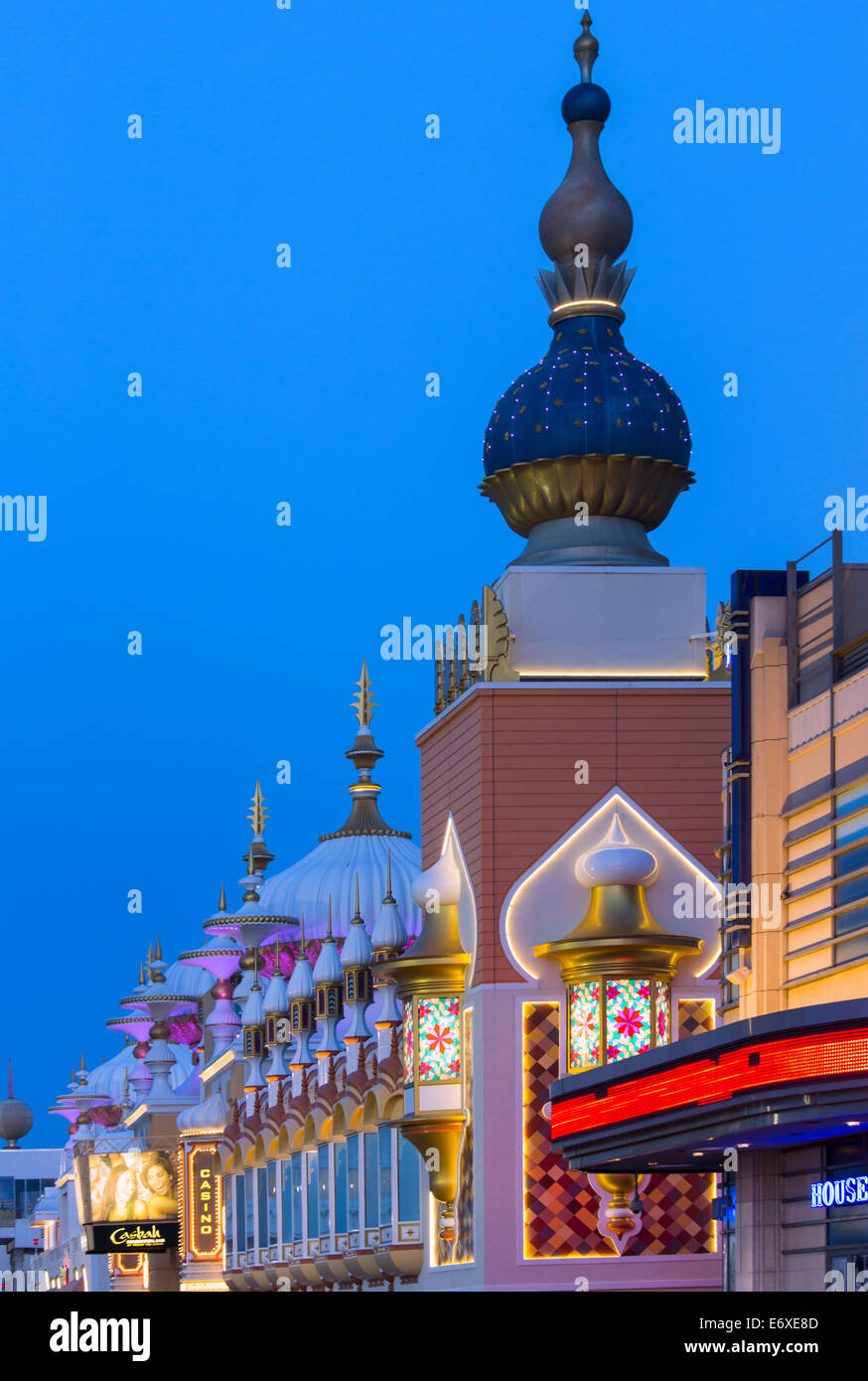 USA,New Jersey,Atlantic City, Taj Mahal casino exterior Banque D'Images