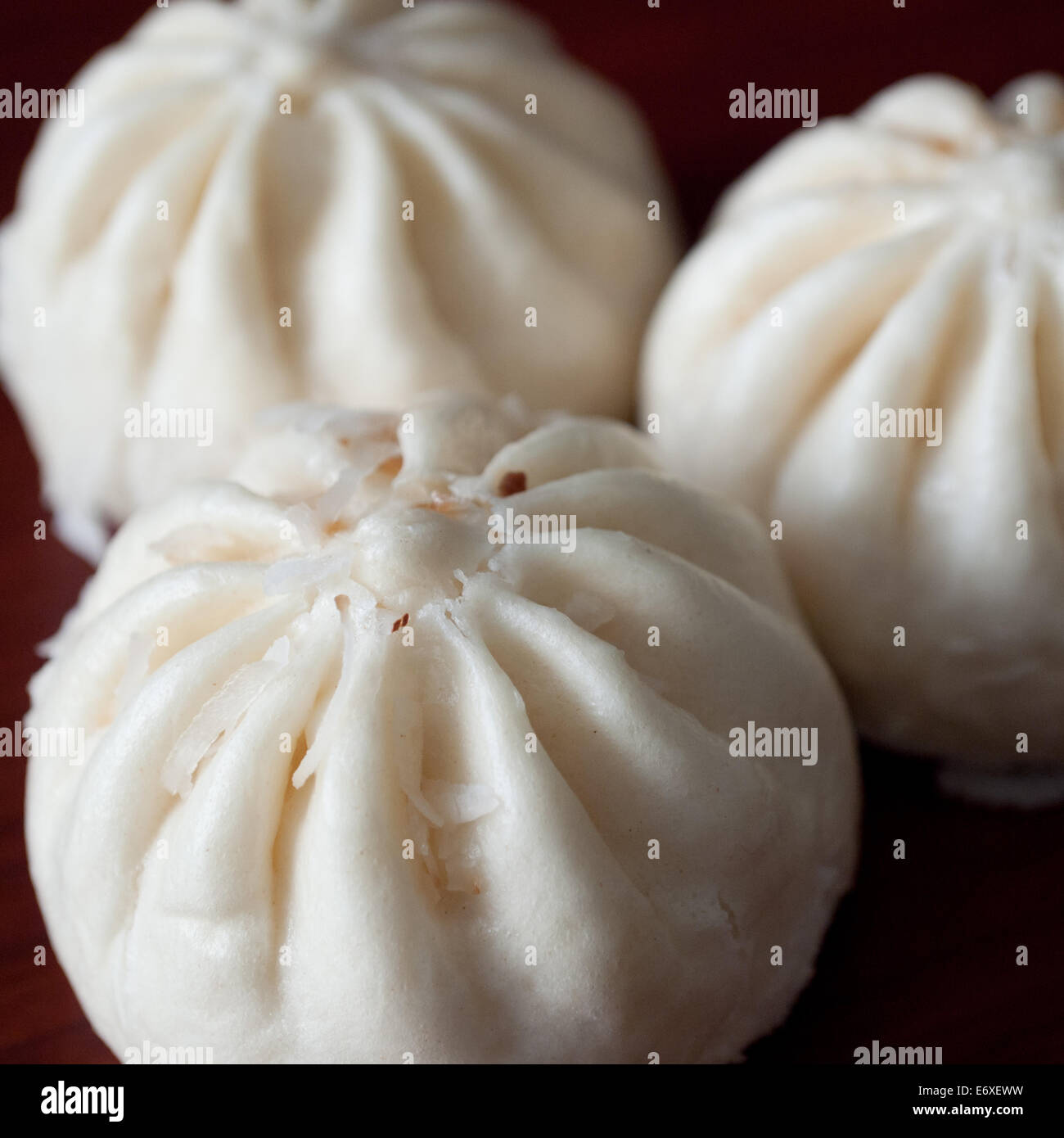 Bao (Baozi), ou un type de Chinese steamed bun. Ceux ci sont de Wow Bao, un restaurant de la région de Chicago Bao. Banque D'Images