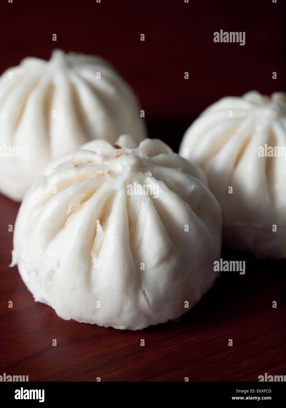 Bao (Baozi), ou un type de Chinese steamed bun. Ceux ci sont de Wow Bao, un restaurant de la région de Chicago Bao. Banque D'Images