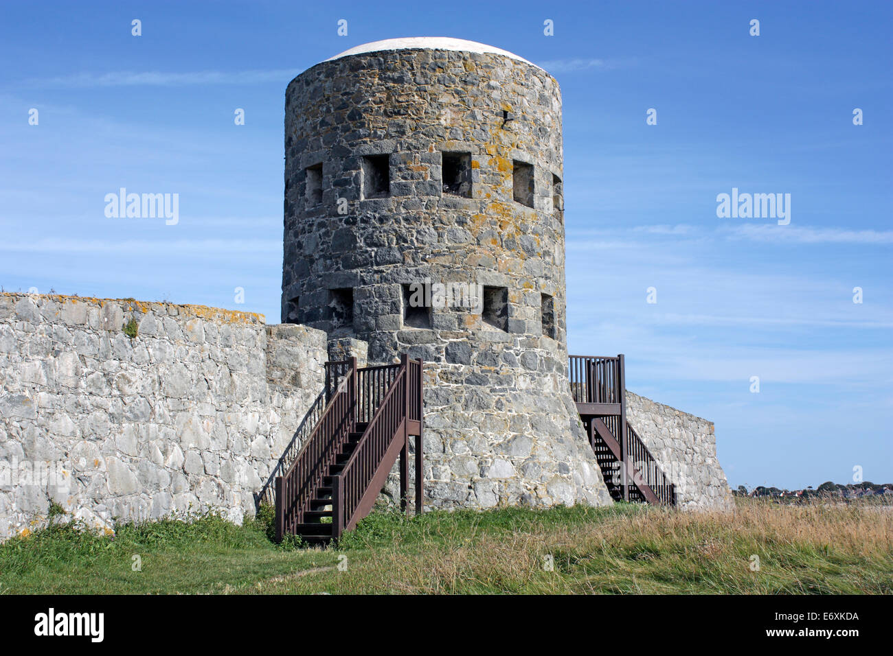 Îles Anglo-Normandes. Guernesey. Rousse Tower. Banque D'Images