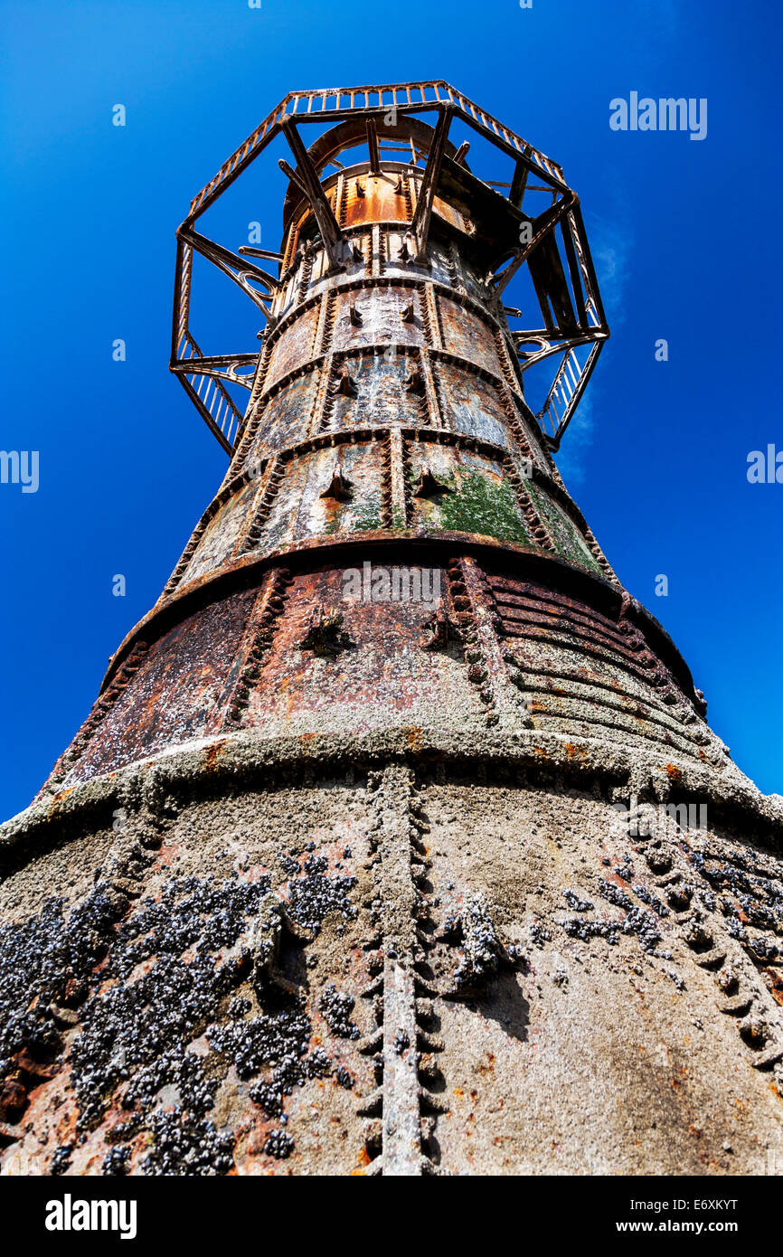 Whiteford phare, Whiteford Sands, Gower, Galles, Royaume-Uni Banque D'Images