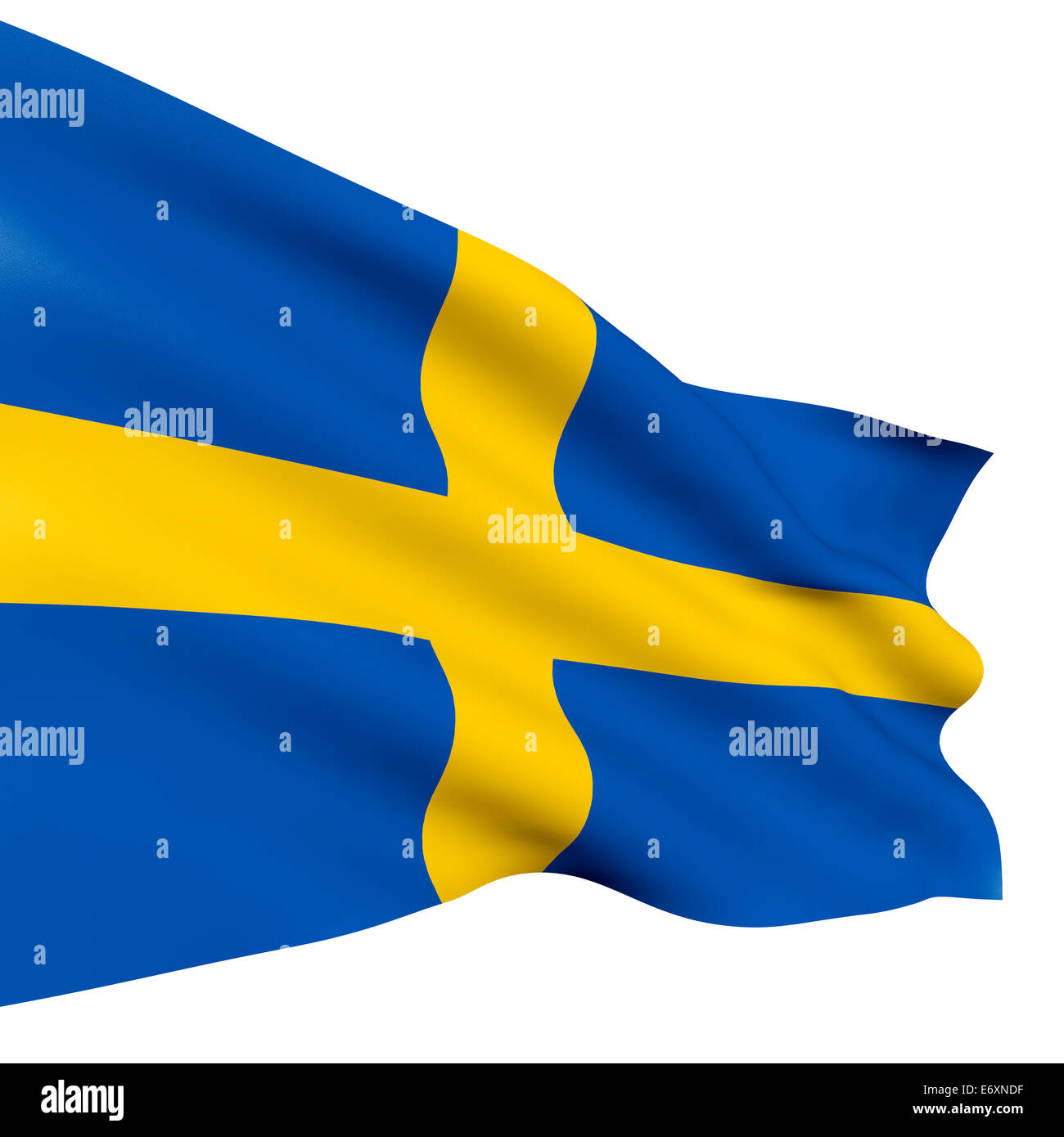 Royaume de Suède d'un drapeau Banque D'Images