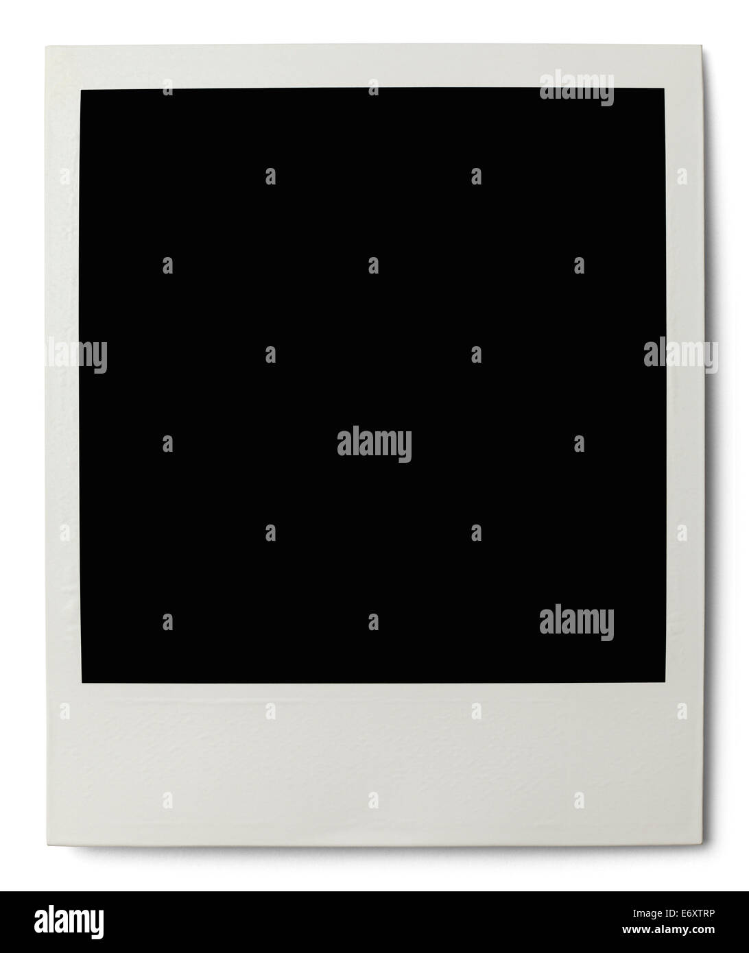 Polaroid avec copie espace isolé sur fond blanc. Banque D'Images