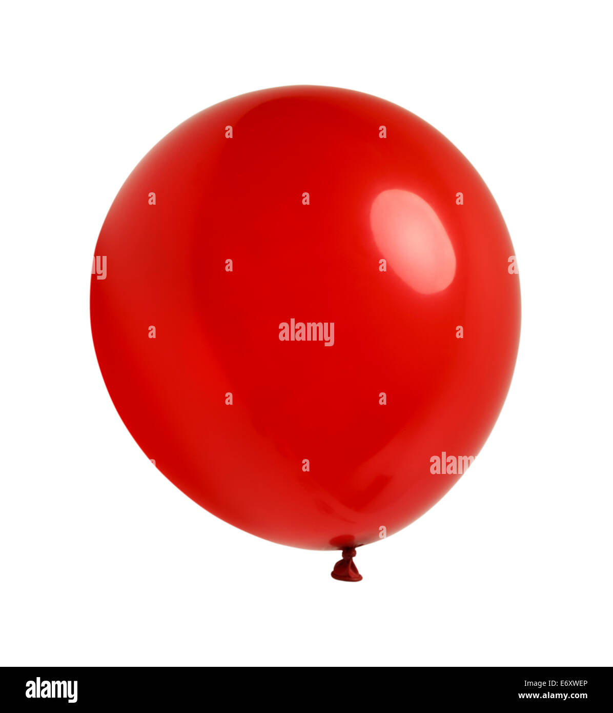 Ballon flottant en latex et isolé sur fond blanc. Banque D'Images