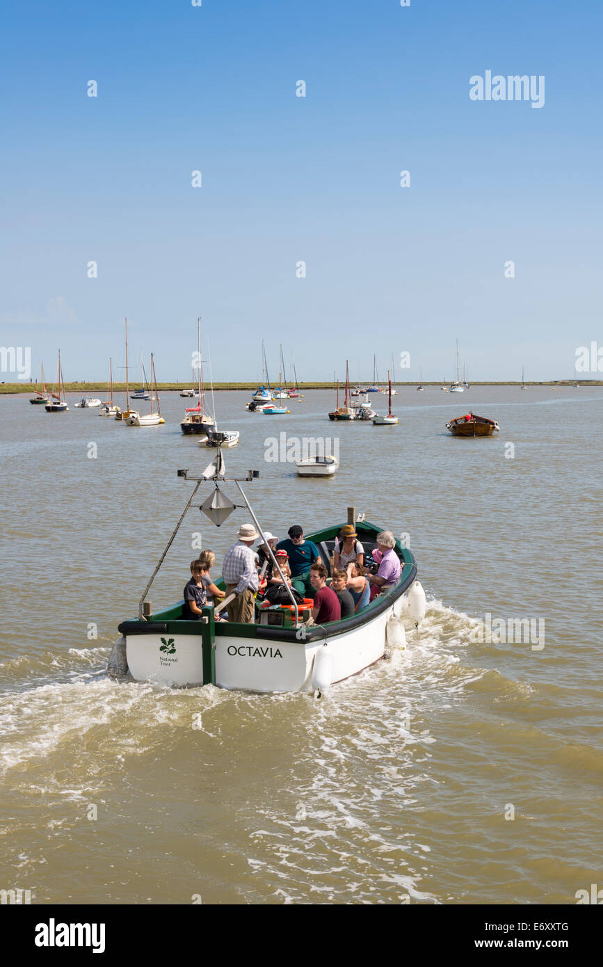 Le ferry pour Orford Ness, Orford, Suffolk, Angleterre, Royaume-Uni. Banque D'Images