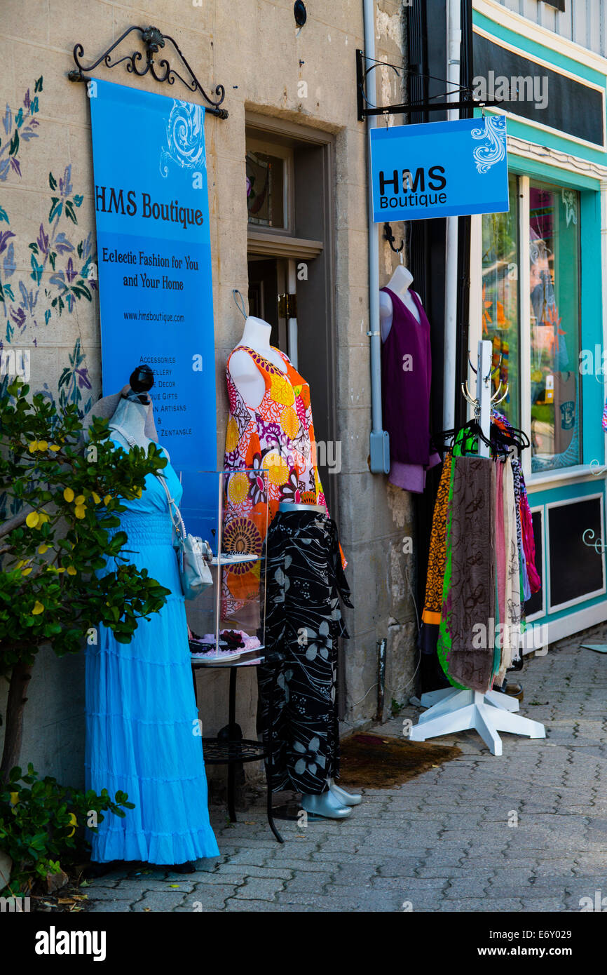 Elora (Ontario) Canada. Quartier commerçant de Elora Banque D'Images