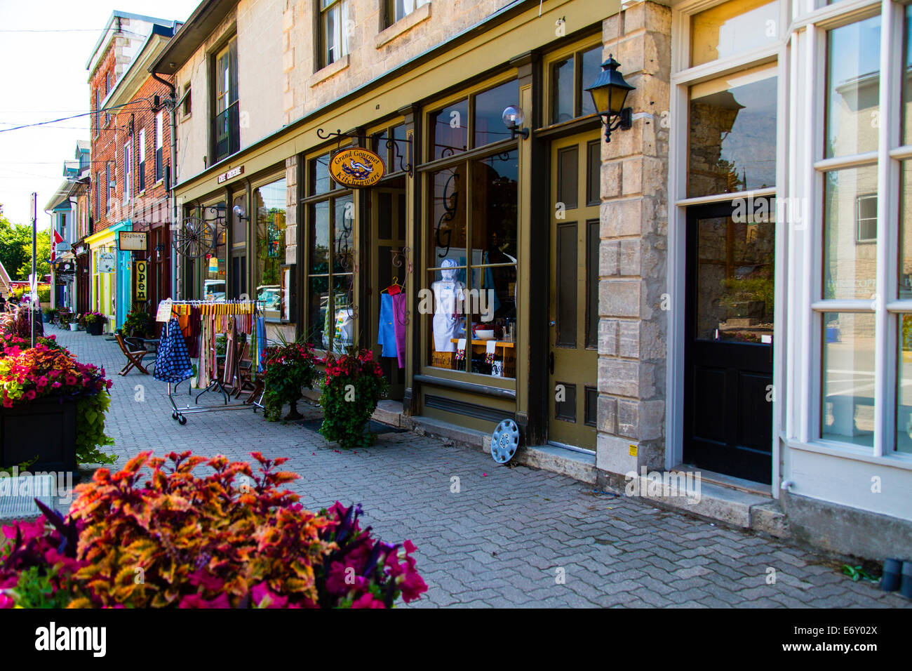Elora (Ontario) Canada. Quartier commerçant de Elora Banque D'Images